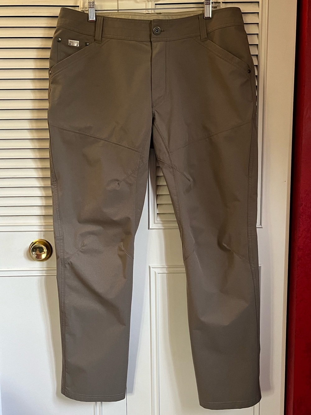 Kuhl Silencer Lightweight Softshell Pants in Storm Khaki Sz 36x30